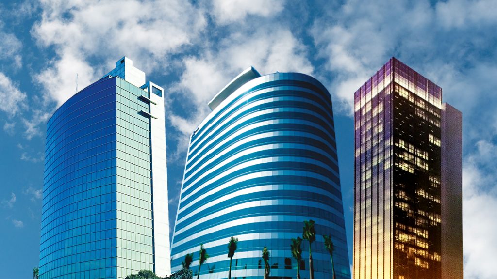 Edifícios do Grupo Caburé, que completará 59 anos em 2022 / Divulgação