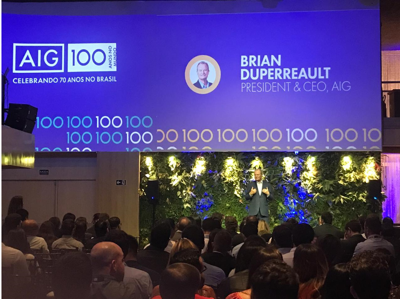 CEO Global da AIG visita o Brasil e reforça o potencial do País para os negócios da companhia