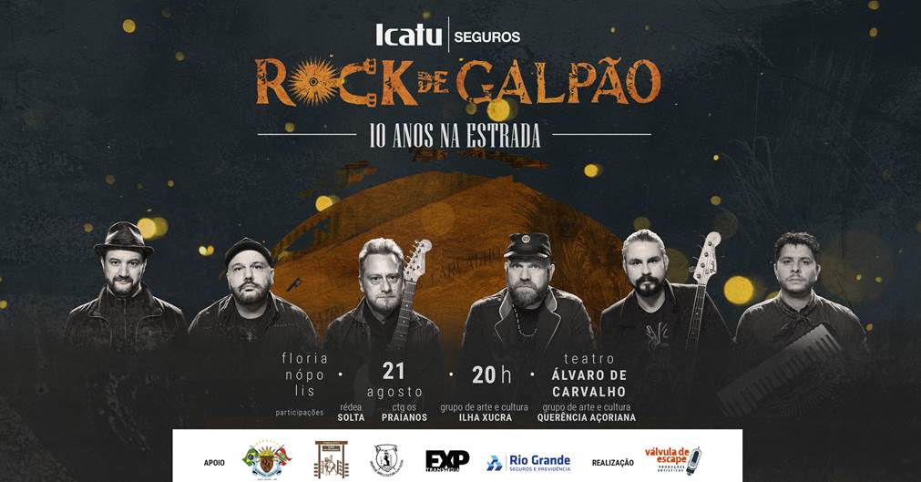 Icatu Seguros apresenta show inédito da Rock de Galpão em Florianópolis