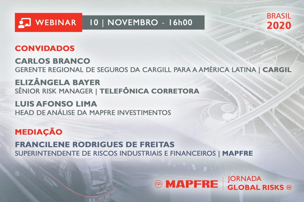 Mapfre debate infraestrutura do Brasil em webinar da Jornada Global Risks