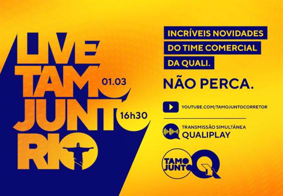 Qualicorp promove live para anunciar aos corretores novidades no Rio de Janeiro