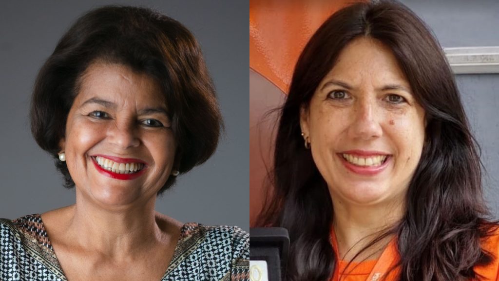 Janete Figueiredo, conselheira do Conselho de Administração da Capemisa Seguradora; e Ana Paula Brites, supervisora e contratada da companhia há mais de 30 anos / Divulgação
