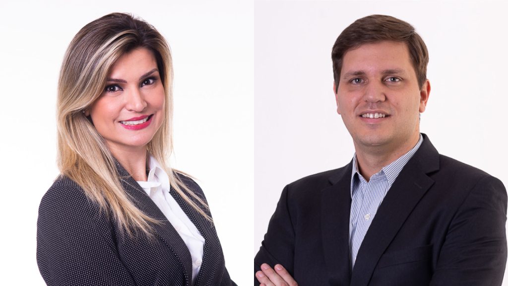Mariana Miranda, Head Marine & Corporate Sales; e Fernando Gonçalves, Head Financial Lines / Surety / P&C da Argo Seguros / Divulgação
