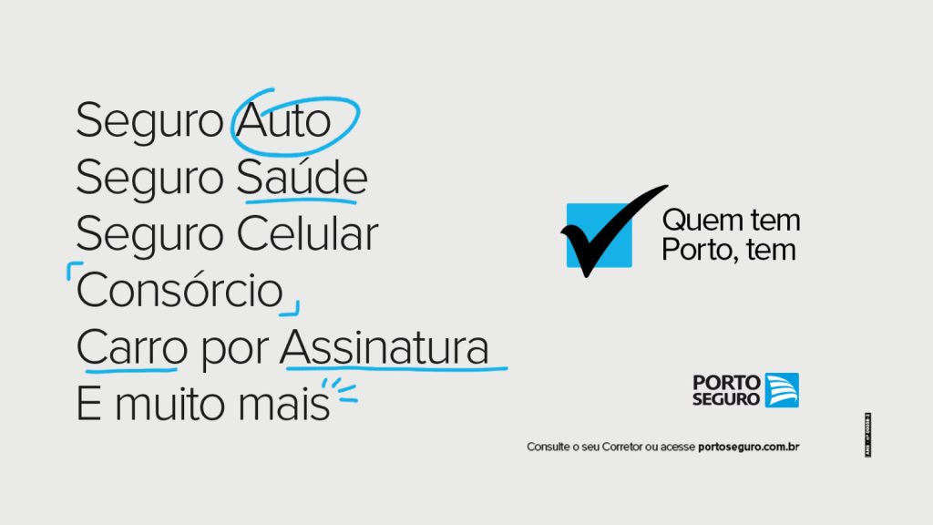 Porto Seguro lança campanha institucional que evidencia que seu portfólio vai além do Seguro Auto