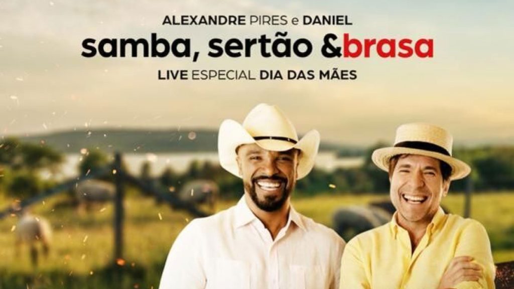 Live especial ao dia das Mães apresentada pelos cantores Daniel e Alexandre Pires tem apoio da MAG Seguros / Divulgação