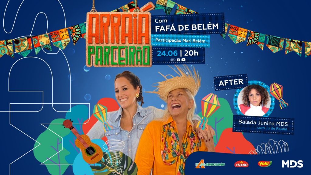 MDS Brasil patrocina live de festa junina com Fafá de Belém / Divulgação