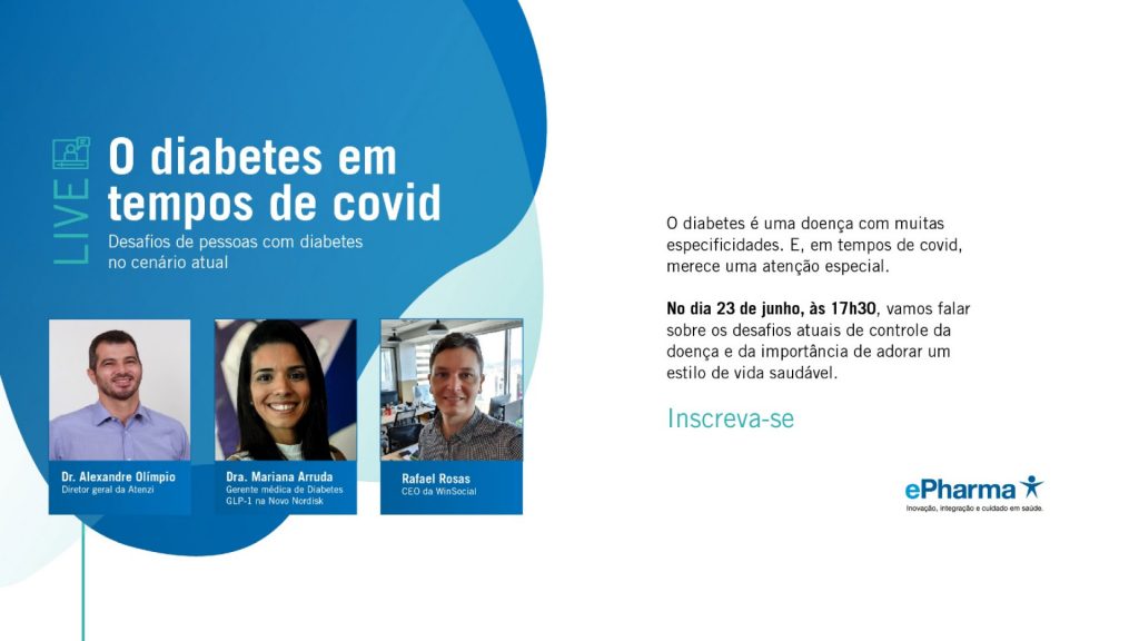 Winsocial participa de live para debater o Diabetes em tempos de Covid-19 / Divulgação