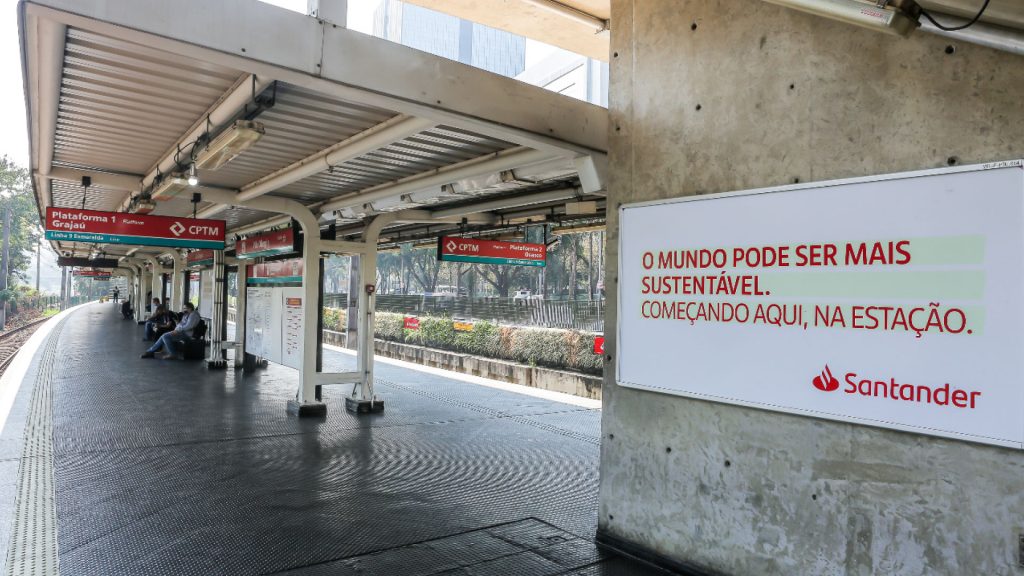 Santander patrocina a primeira estação de trem sustentável do Brasil / Divulgação