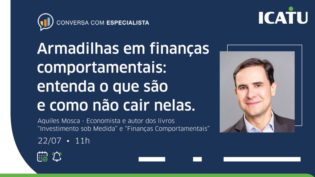 Icatu realiza live sobre armadilhas em finanças comportamentais / Divulgação