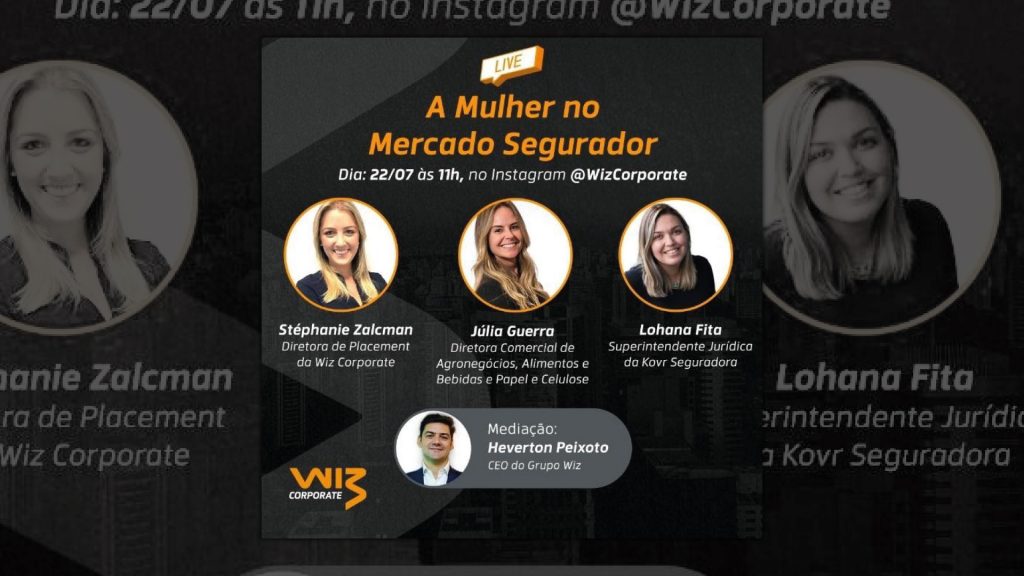 Wiz Corporate fará a live “A mulher no mercado de seguros” / Divulgação
