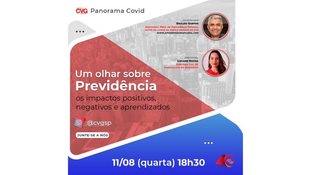 CVG SP estreia série de lives "Um olhar sobre Previdência" / Divulgação