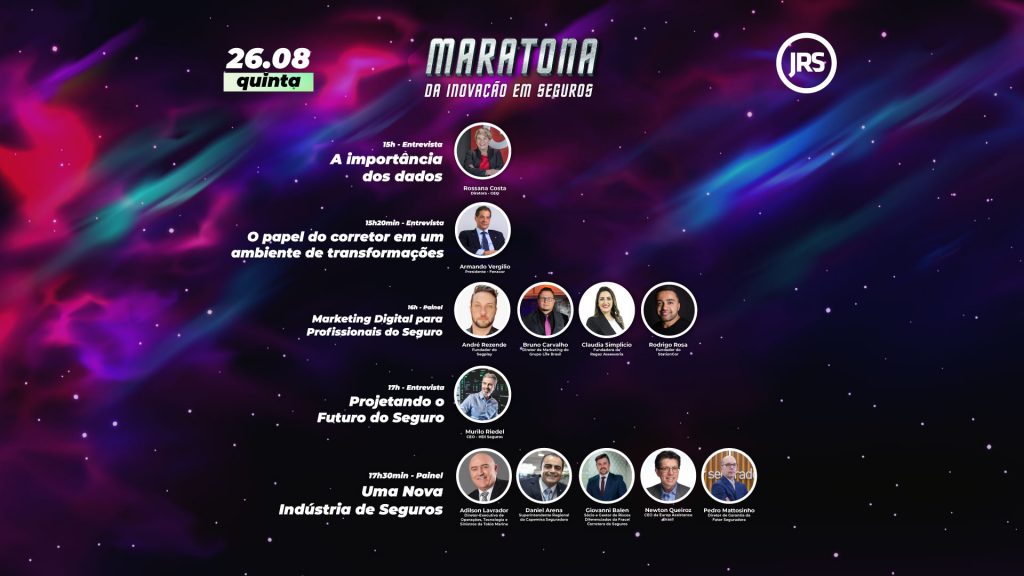Armando Vergilio, Murilo Riedel e painéis especiais são destaques no 4º dia da Maratona da Inovação em Seguros