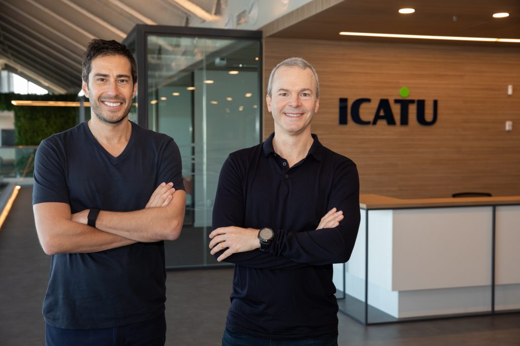 Eduardo della Maggiora, fundador e CEO da Betterfly; e Luciano Snel, CEO da Icatu / Foto: Felipe Panfili/Divulgação