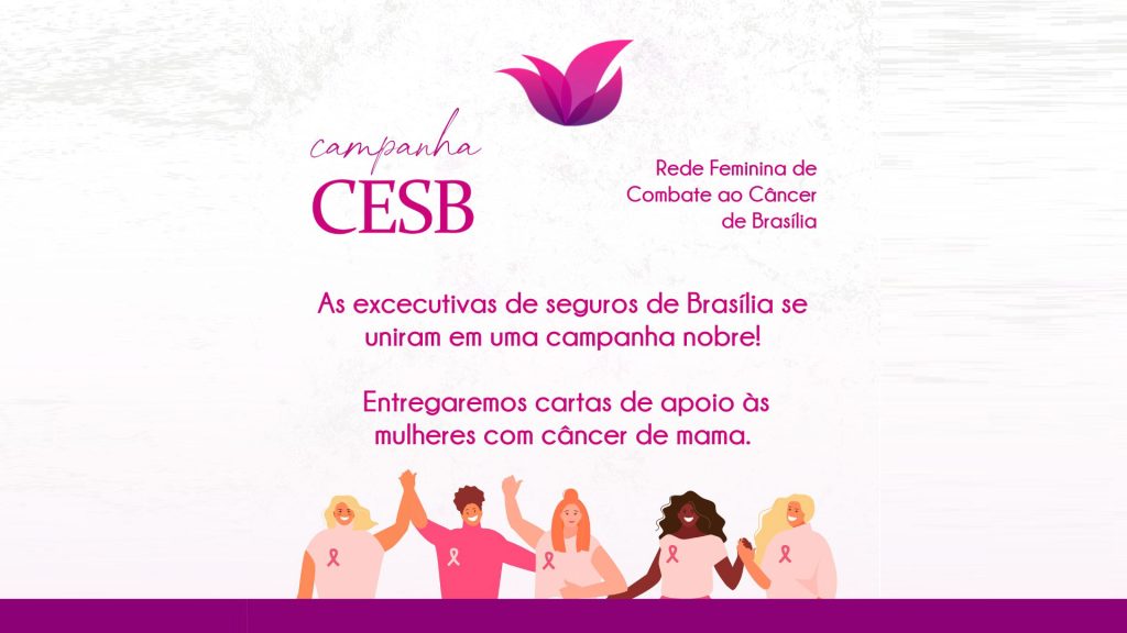 Clube das Executivas de Seguros de Brasília entrega cartas de apoio às mulheres com câncer / Divulgação