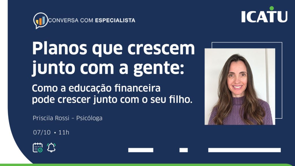 Dia das Crianças: Icatu realiza live sobre educação financeira na infância / Divulgação