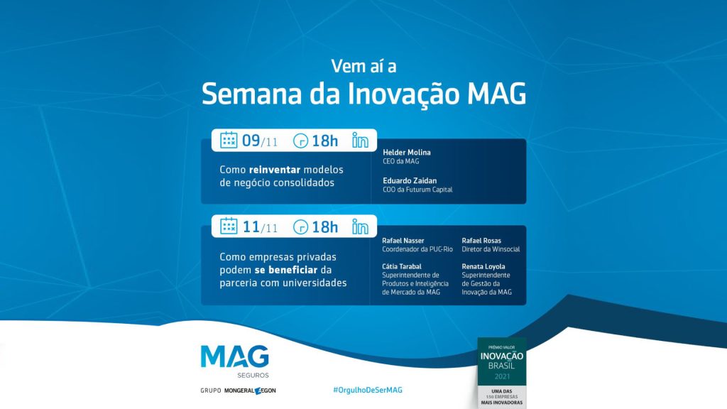 MAG Seguros promove Semana da Inovação / Reprodução
