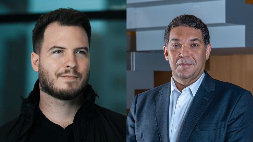 O influenciador Thiago Nigro e o economista-chefe do BTG Pactual, Mansueto Almeida / Divulgação