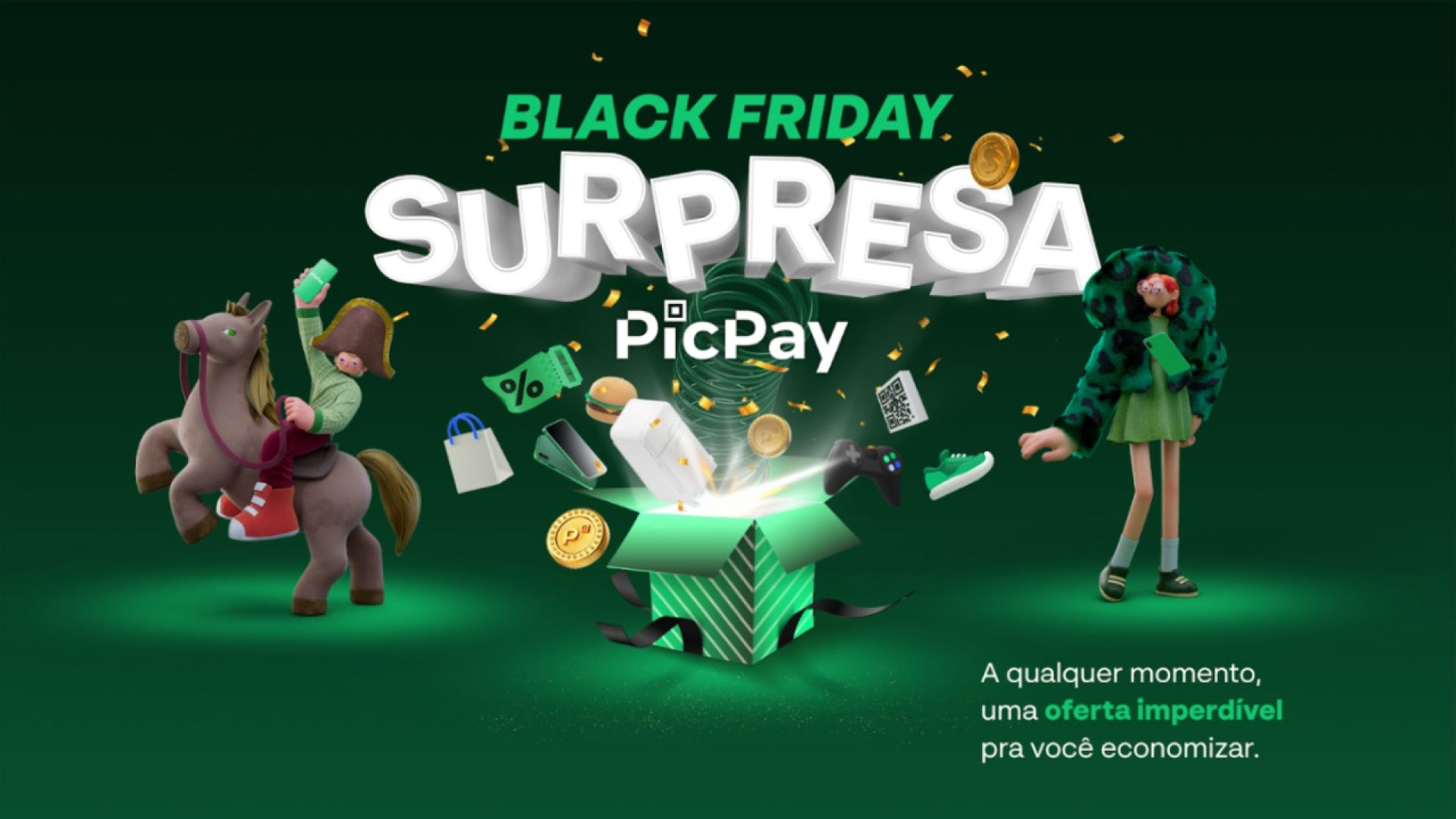 PicPay oferece até 50% de cashback, além de promoções e ofertas surpresa / Divulgação