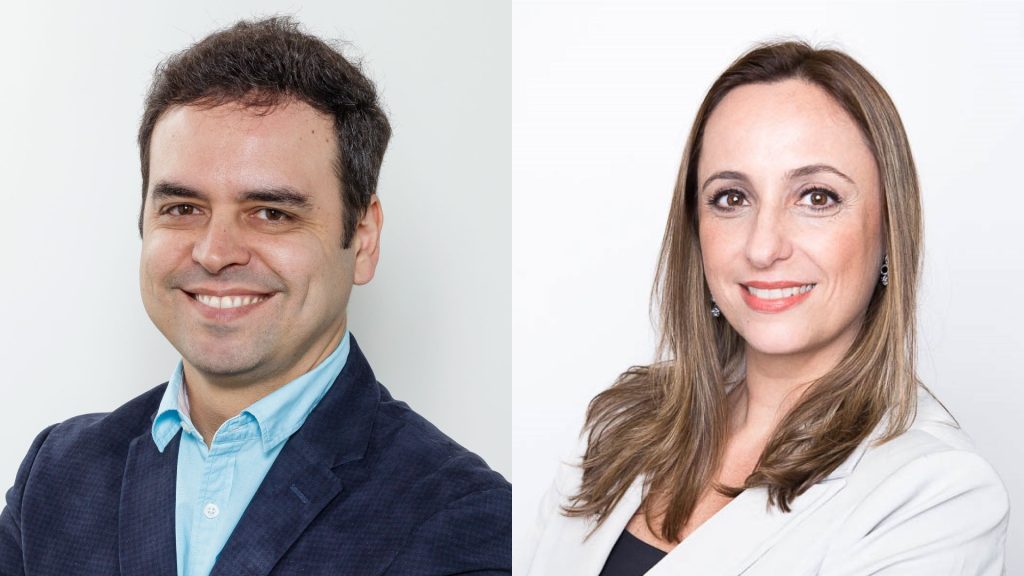 Celso Ricardo Mendes é diretor Executivo; e Roberta Caravieri é Superintendente de RH da Sompo Seguros / Divulgação