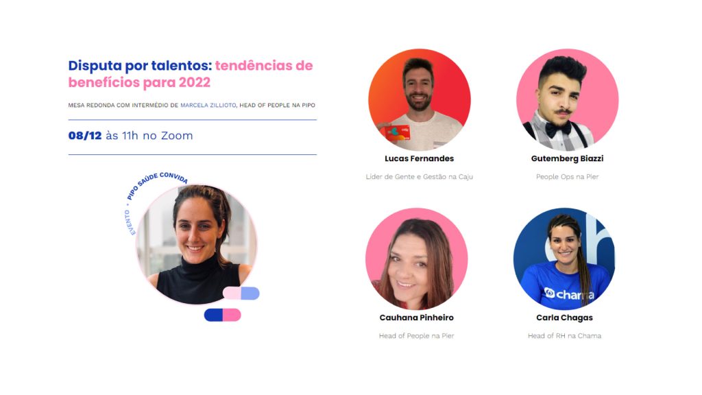Pipo Saúde promove webinar sobre as tendências de benefícios para 2022 / Reprodução