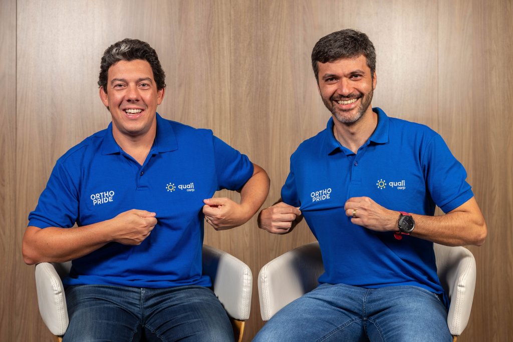 Bruno Blatt, CEO da Qualicorp; e Elton Carluci, vice-presidente Comercial, de Inovação e Novos Negócios da Qualicorp / Foto: Cacalos Garrastazu / Divulgação