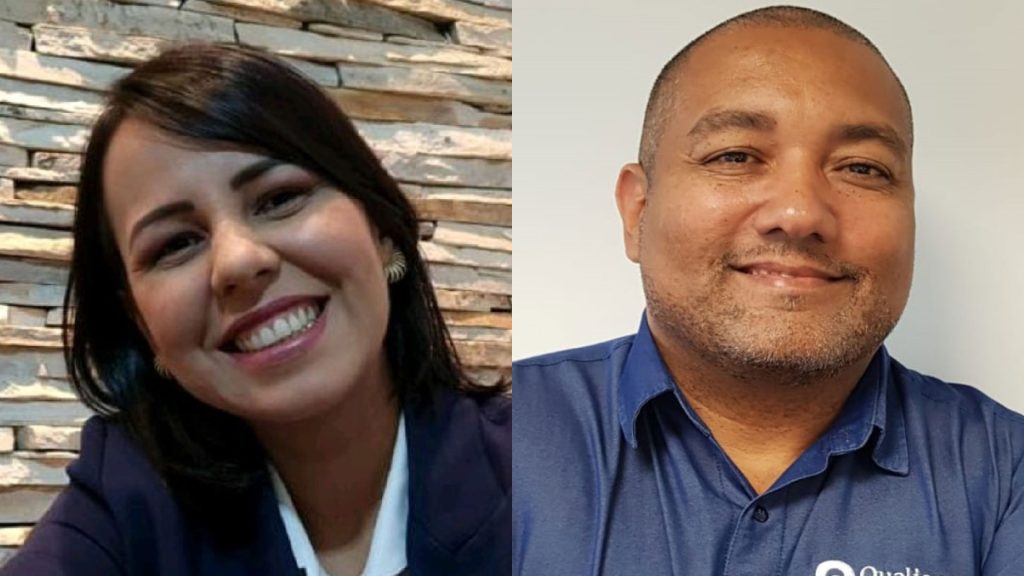 Danielle Costa e Renato Guimarães são superintendentes regionais de vendas da Qualicorp / Divulgação