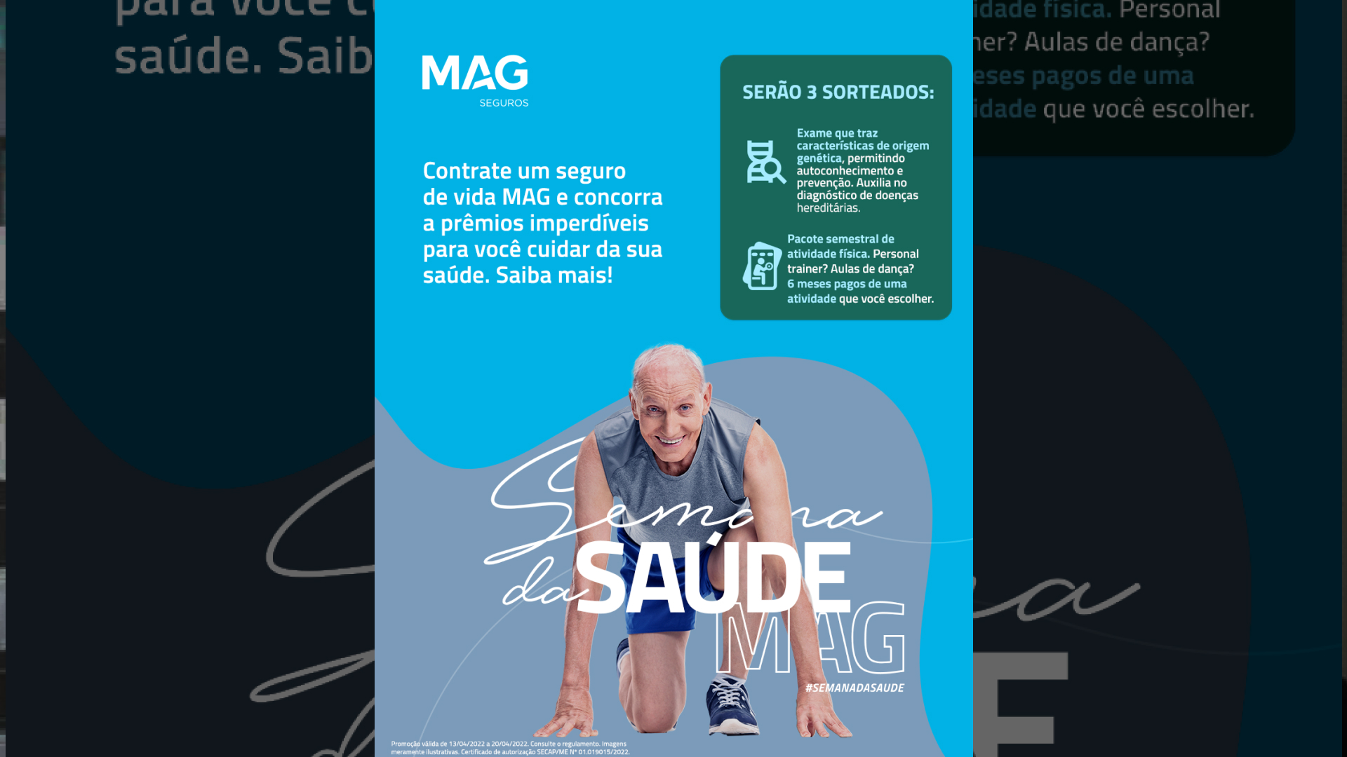 MAG Seguros lança promoção da Semana da Saúde que une proteção com cuidado e longevidade / Divulgação