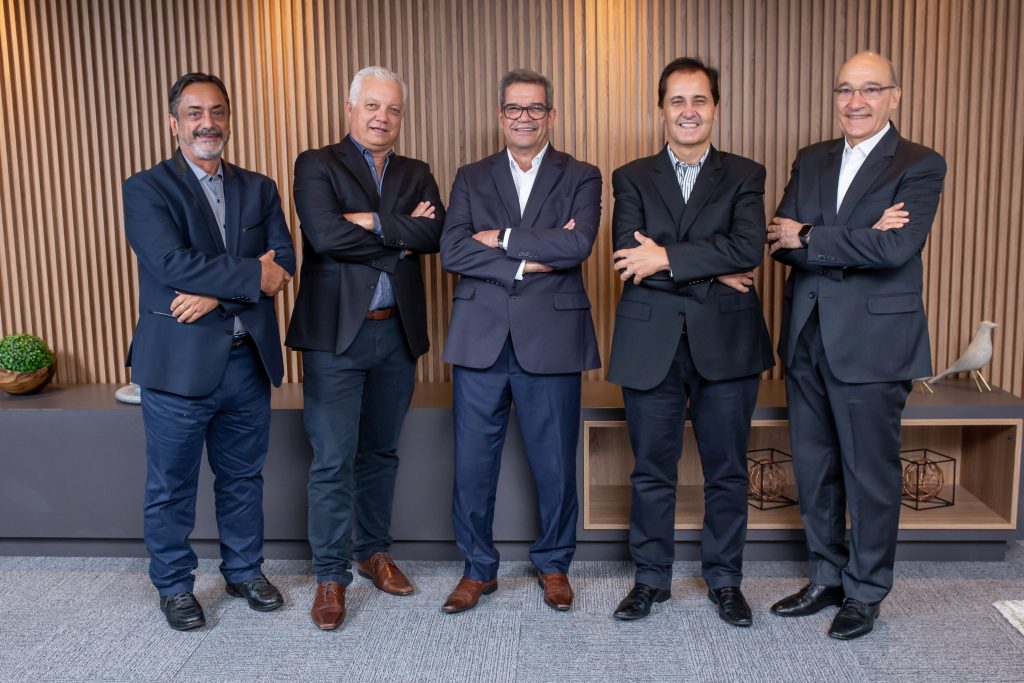 Os executivos da Sicoob Credicom / Foto: Thiago Souza / Divulgação