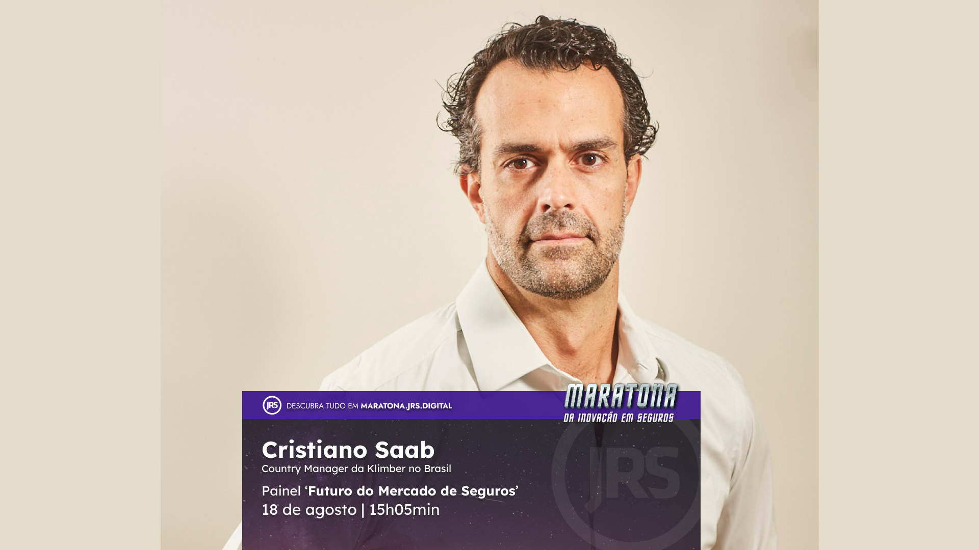 Cristiano Saab, Country Manager da Klimber no Brasil, participa da Maratona da Inovação em Seguros