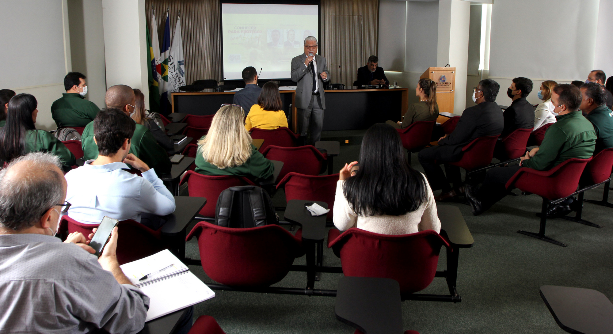 Presidente do CSP-MG, João Paulo Mello, fez a abertura do V Workshop Conhecer para Proteger / Foto: Arnaldo Athayde / Divulgação