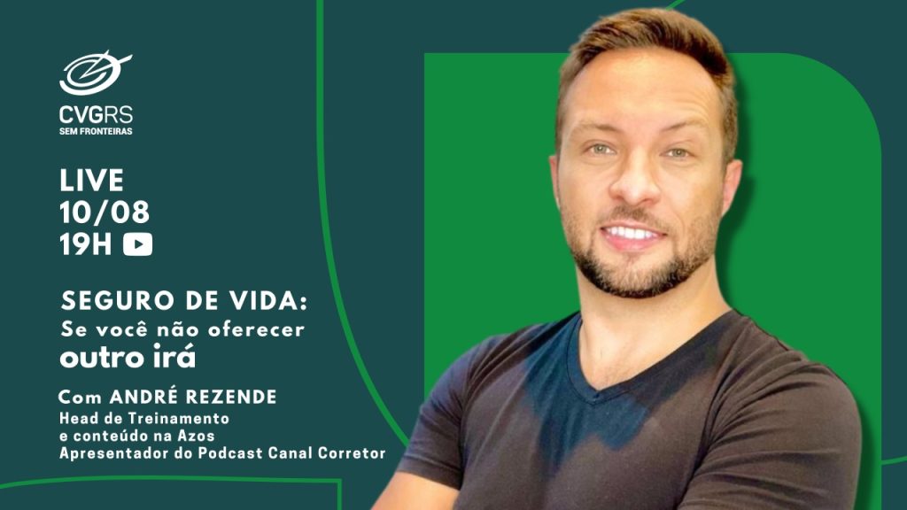 CVG RS transfere live com André Rezende para o próximo dia 10 de agosto