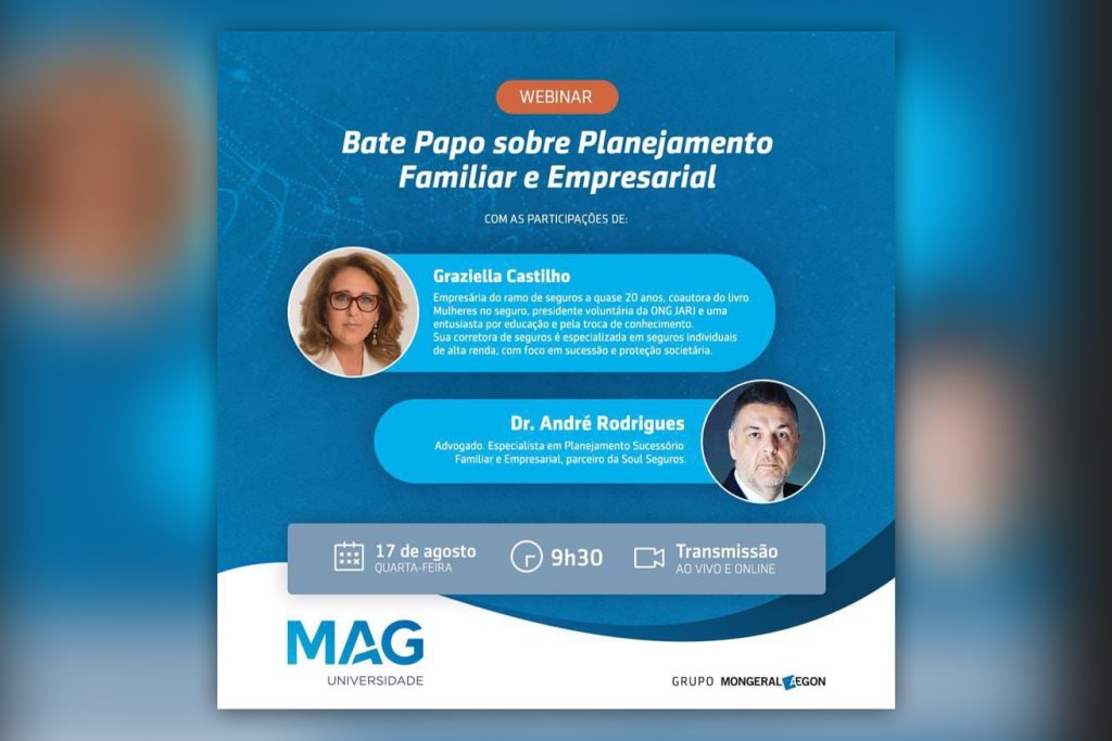 MAG Seguros promove webinar sobre Planejamento Familiar e Empresarial