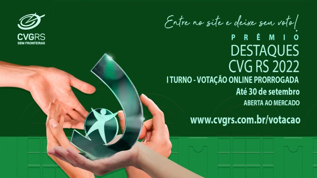 CVG RS prorroga prazo de votação para o primeiro turno do Prêmio Destaques 2022 até 30 de setembro / Divulgação
