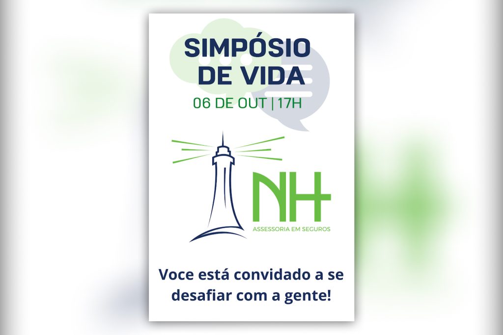 NH Assessoria promove Simpósio de Vida, nesta quinta (06), a partir das 17h / Divulgação